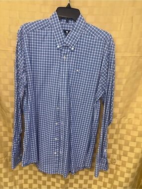 The Southern Shirt Company Blue & White Plaid Button-Down Shirt